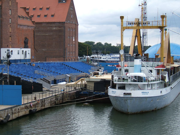 The Aida set in Stralsund